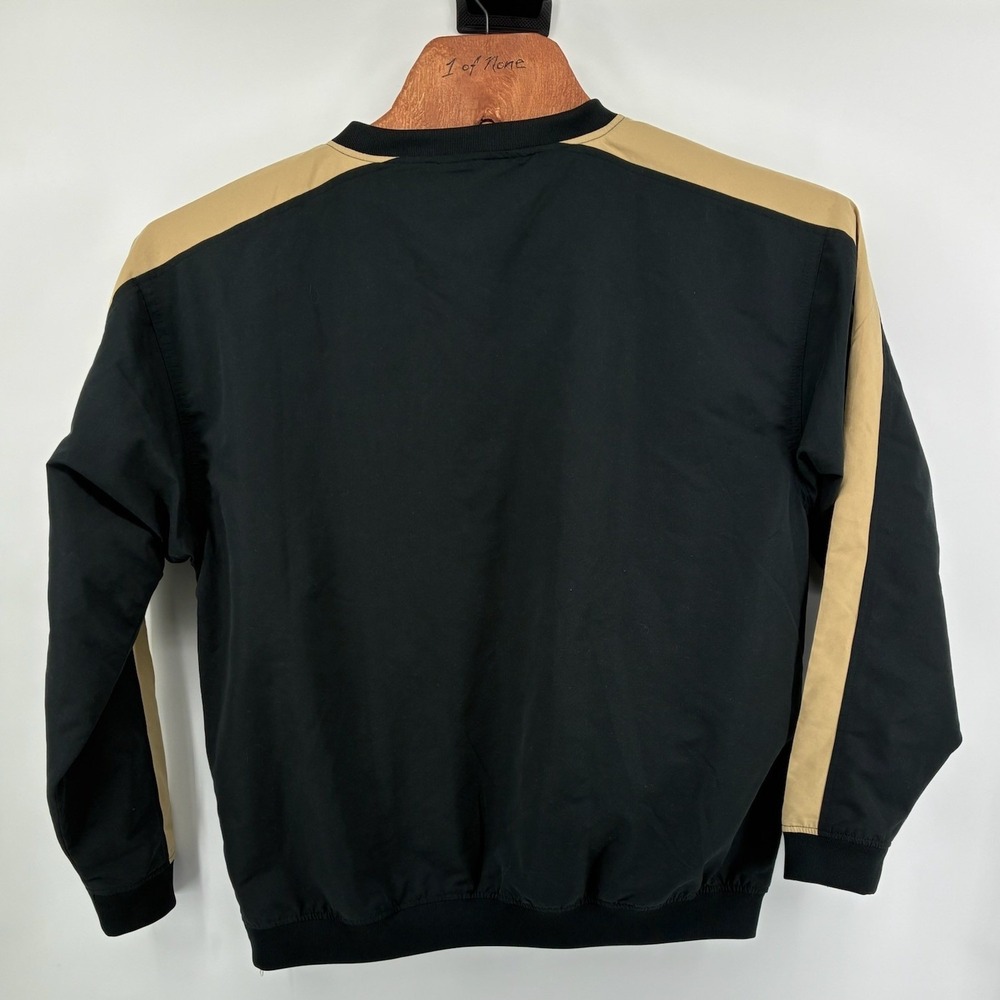 Knights Apparel Idaho Vandals‎ Windbreaker Pullover Jacket Black Gold Mens Large - Picture 3 of 10